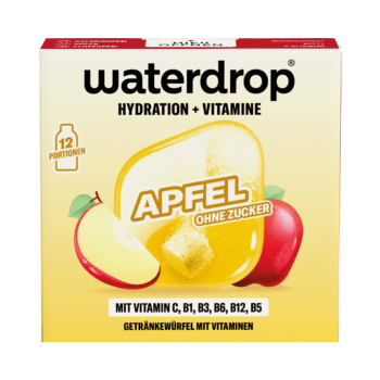 747204 waterdrop Microdrink Hydration und Vitamine Apfel, Getraenkewuerfel mit Vitaminen, ohne Zucker, 25.2g